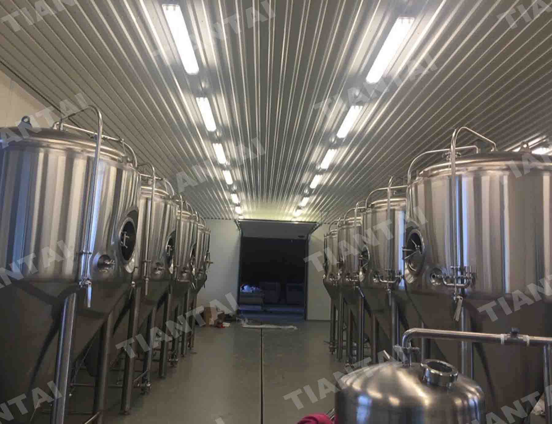1800L Jacketed conical beer fermenter 